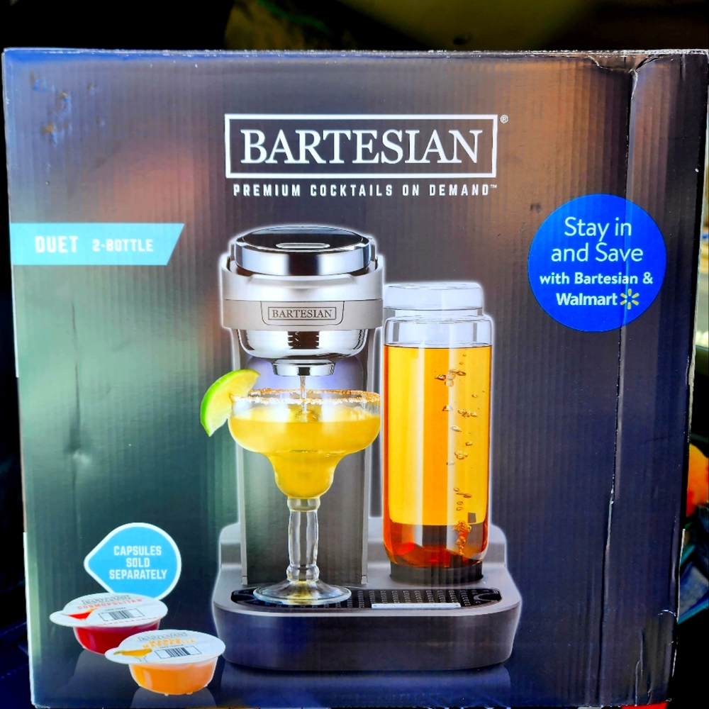 NEW Bartesian Duet Premium Cocktail Machine Model 55310